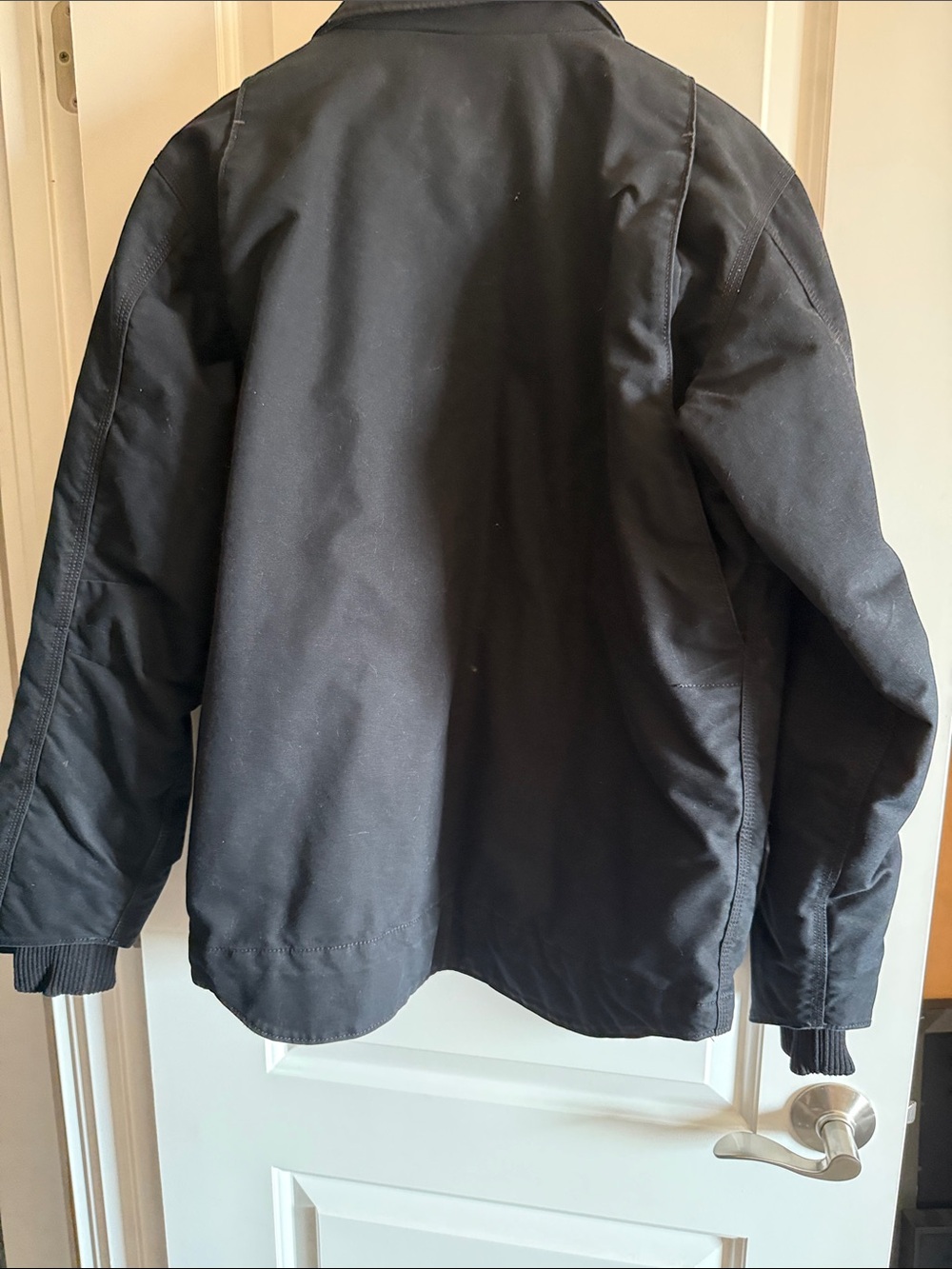 Carhartt Black Zip-Front Quick Duck Jacket - Picture 12 of 12